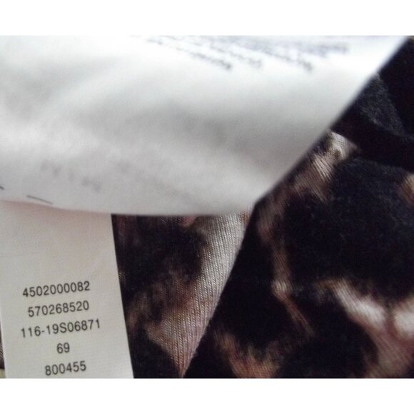 Soma Sleep Shorts Womens Medium Pajama Leopard Animal Print black lace trim knit - Picture 6 of 6